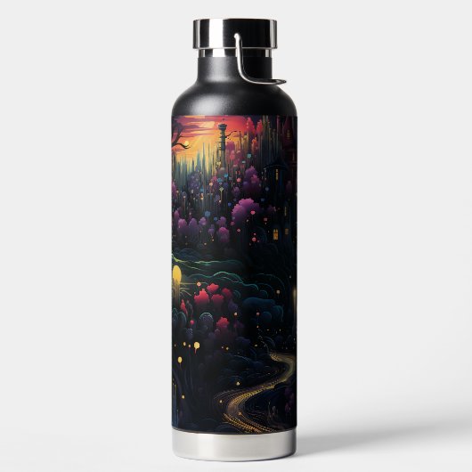 SPOOKY HALLOWEEN NIGHT SCENE ウォーターボトル (左面)