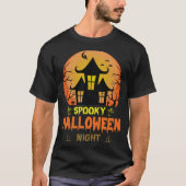 Spooky Halloween Night . Trendy Halloween t-shirt Tシャツ (正面)
