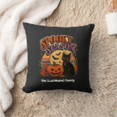 Spooky Halloween / Noche de Brujas Retro クッション (ブランケット)