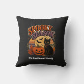 Spooky Halloween / Noche de Brujas Retro クッション (裏面)