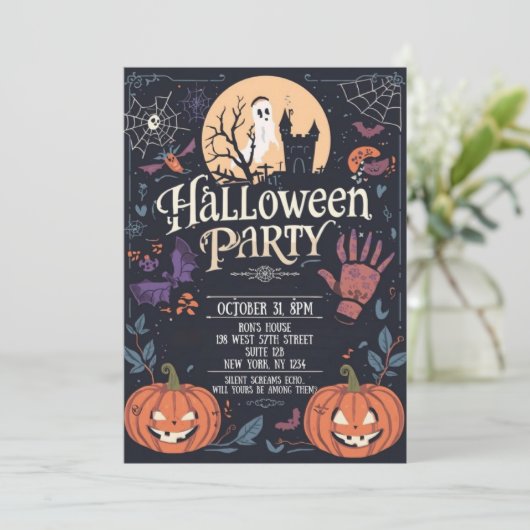 Spooky Halloween Party 招待状 (スタンド正面)