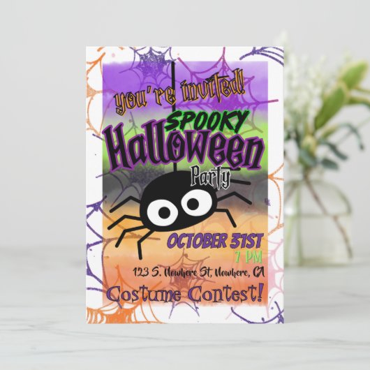 Spooky Halloween Party 招待状 (スタンド正面)