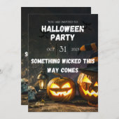 Spooky Halloween Party Invitation 招待状 (正面/裏面)