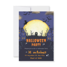Spooky Halloween Party Invitation Card