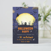Spooky Halloween Party Invitation Card カード (スタンド正面)