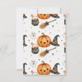 Spooky Halloween Party Invitation Card カード (裏面)