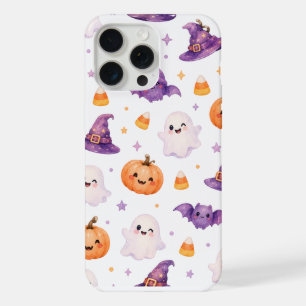 Spooky Halloween Pastel Ghost Pattern iPhone 15 Pro Maxケース