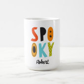 Spooky Halloween Personalized name コーヒーマグカップ (中央)