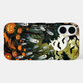 Spooky Halloween Phone Case Ghost Pumpkin Forest Case-Mate iPhoneケース (裏面 (横))
