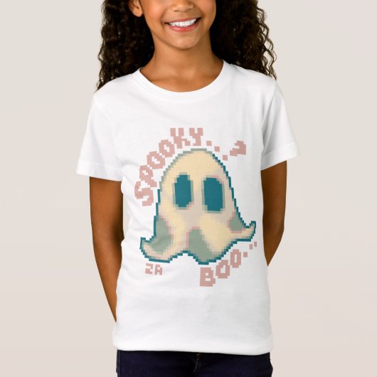Spooky Halloween pixelart, Pixel Art Tシャツ (正面)