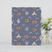 Spooky Halloween Pumpkin and Ghost Pattern Scrapbo (スタンド正面)