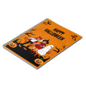 Spooky Halloween  – Pumpkin, Ghost & ノートブック (左側)