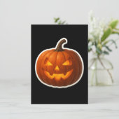Spooky Halloween Pumpkin Sticker カード (スタンド正面)