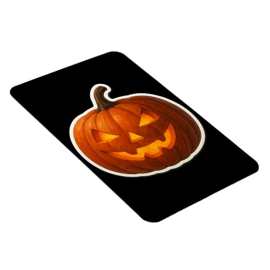 Spooky Halloween Pumpkin Sticker マグネット (右側)