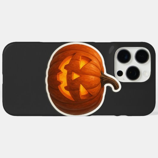 Spooky Halloween Pumpkin Sticker Case-Mate iPhoneケース (裏面 (横))