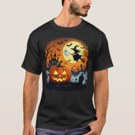 Spooky Halloween Pumpkins & Ghosts | Haunted Night Tシャツ