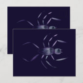Spooky Halloween Purple Spider Art                 ポストカード (正面/裏面)