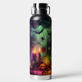 SPOOKY  HALLOWEEN SKULL CANDLES BATS & SPIDERS ウォーターボトル