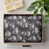 Spooky Halloween Skulls on a Galaxy Background 薄葉紙 (ギフト)