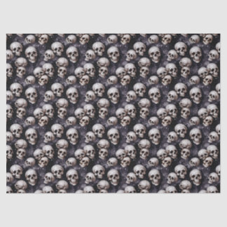 Spooky Halloween Skulls on a Galaxy Background 薄葉紙