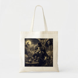 Spooky Halloween Steampunk Man in Fog Tote Bag トートバッグ