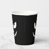 Spooky Halloween summerween black pumpkin 紙コップ (右)