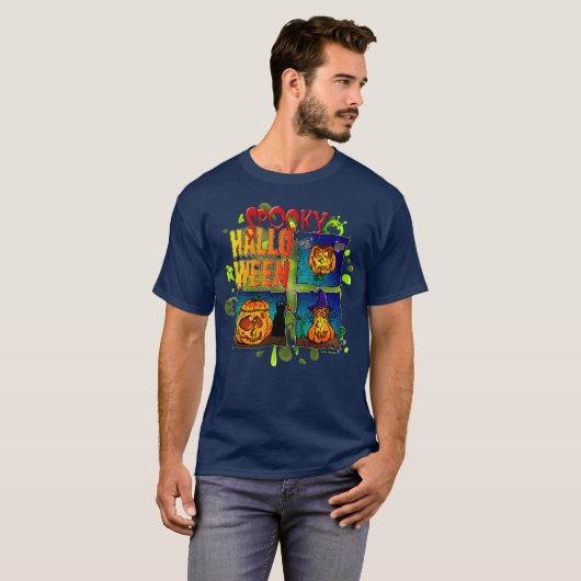 Spooky Halloween Tシャツ (正面フル)