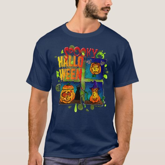 Spooky Halloween Tシャツ (正面)