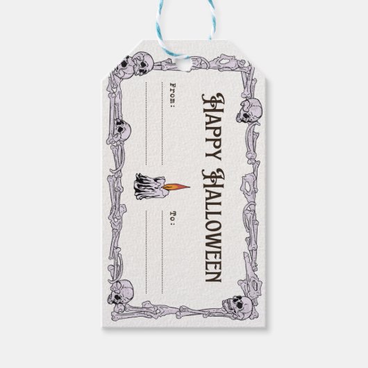 Spooky Halloween Treat Label ギフトタグ (正面)