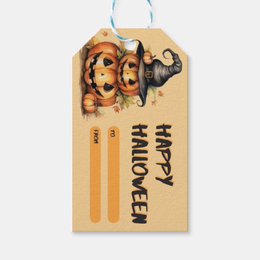 Spooky Halloween Treat Label ギフトタグ (正面)