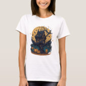 Spooky Halloween Treehouse Women's T-Shirt Tシャツ (正面)