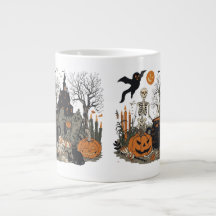 Spooky Halloween Vintage Design – Ghost, Pumpkin 