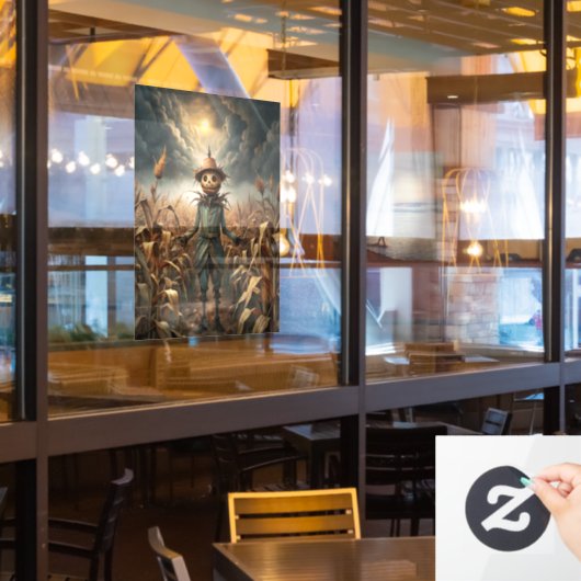 Spooky Halloween Window Cling ウィンドウサイン (レストラン窓)