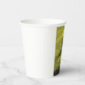 Spooky Halloween Witch Flying on Broomstick 紙コップ (右)