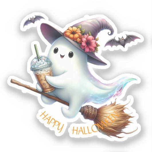 Spooky Happy Halloween シール (正面)