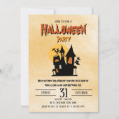 Spooky Happy Halloween Costume Party Invitation 2 招待状 (正面)