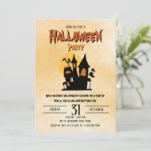 Spooky Happy Halloween Costume Party Invitation 2 招待状 (スタンド正面)