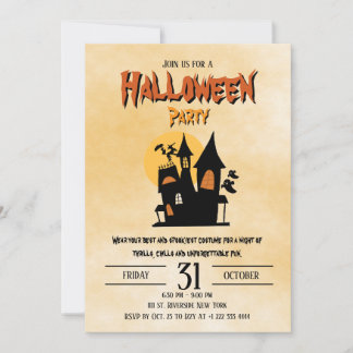 Spooky Happy Halloween Costume Party Invitation 2 招待状