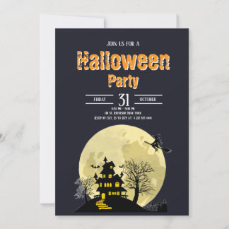 Spooky Happy Halloween Costume Party Invitation 3 招待状