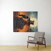 Spooky Haunted Halloween Scare Crow タペストリー (インサイチュ(横))