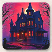 Spooky Haunted House at Dusk Design コースター (正面)