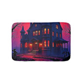 Spooky Haunted House at Dusk Design バスマット (正面)