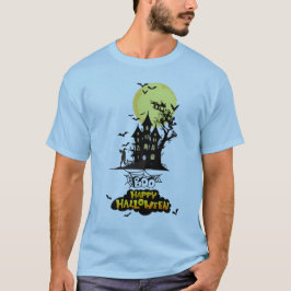 Spooky Haunted House Boo Happy Halloween Design Tシャツ