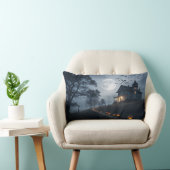 Spooky Haunted House on a Hill  ランバークッション (椅子)