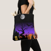 Spooky Haunted Night Halloween Tote Bag トートバッグ (クローズアップ)