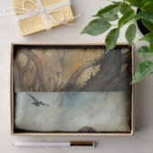 Spooky Haunting Fantasy Gothic Raven  薄葉紙 (ギフト)