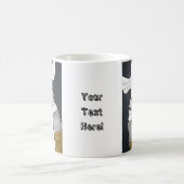 Spooky Haunting White Ghost コーヒーマグカップ (中央)