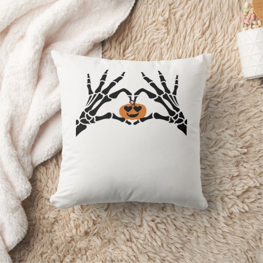 Spooky Heart Hands Dark Gothic Tone クッション (ブランケット)