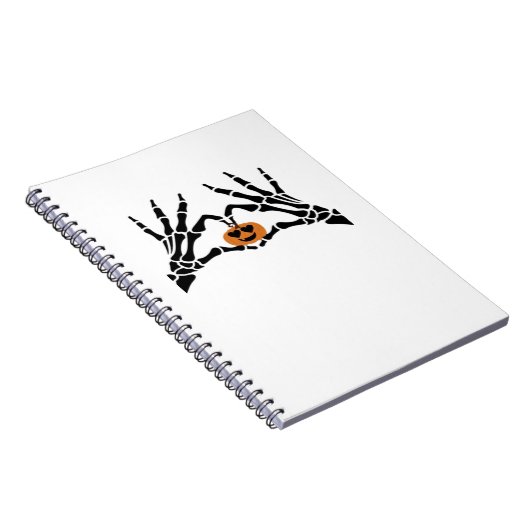 Spooky Heart Hands Dark Gothic Tone ノートブック (右側)