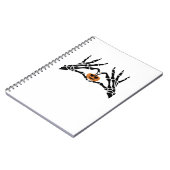 Spooky Heart Hands Dark Gothic Tone ノートブック (左側)